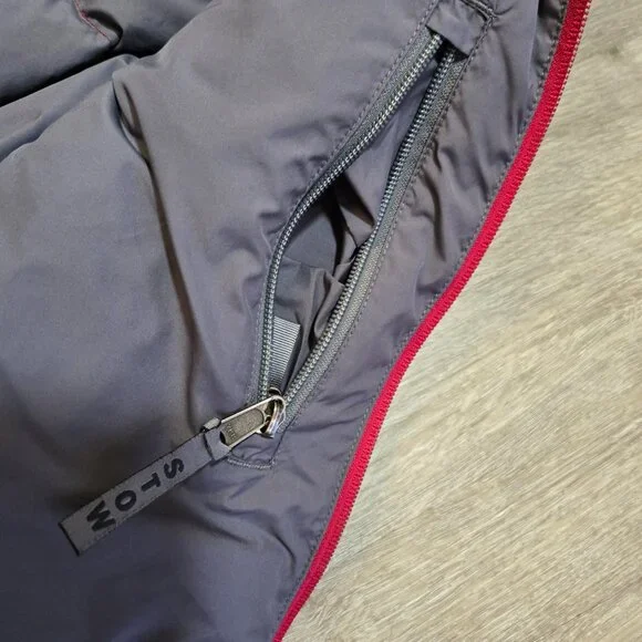 The North Face Girl's Size Large Down Maroon Gray Series 600